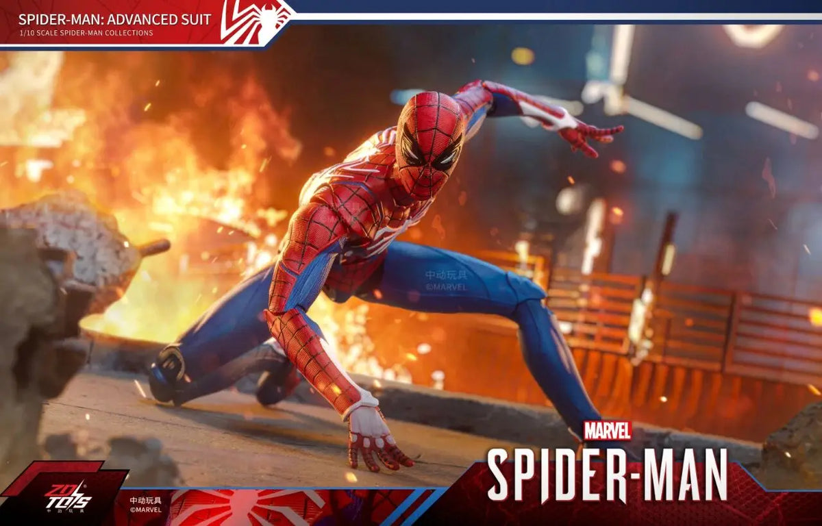 Zd Toys Marvel Spider Man Action Figure Ps4 Game Version Full Articulated Collectible Model For Display