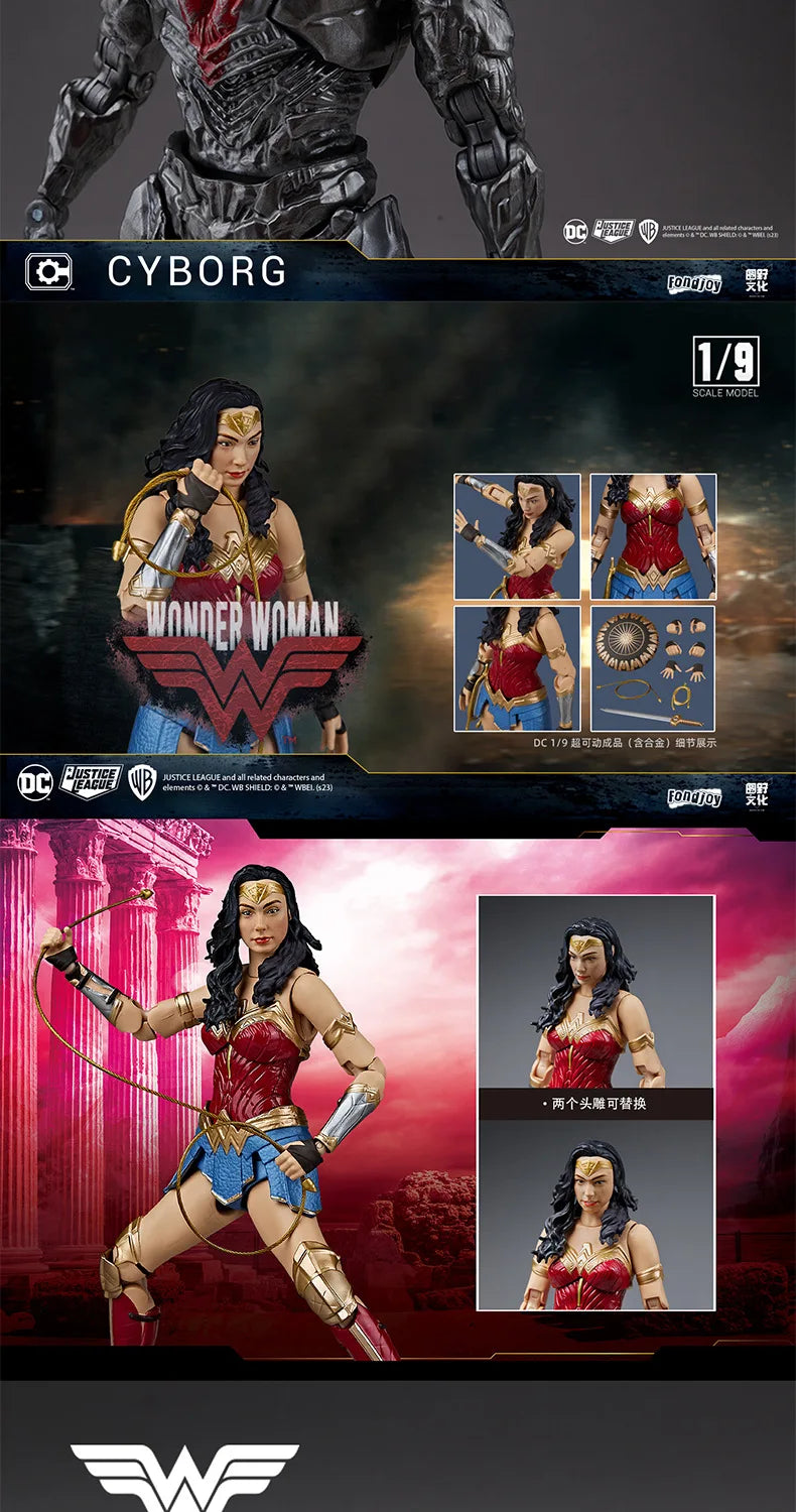 Justice League Figure Batman Action Figures Superman Aquaman Mera Harley Quinn PVC Collection Models Toys Gift