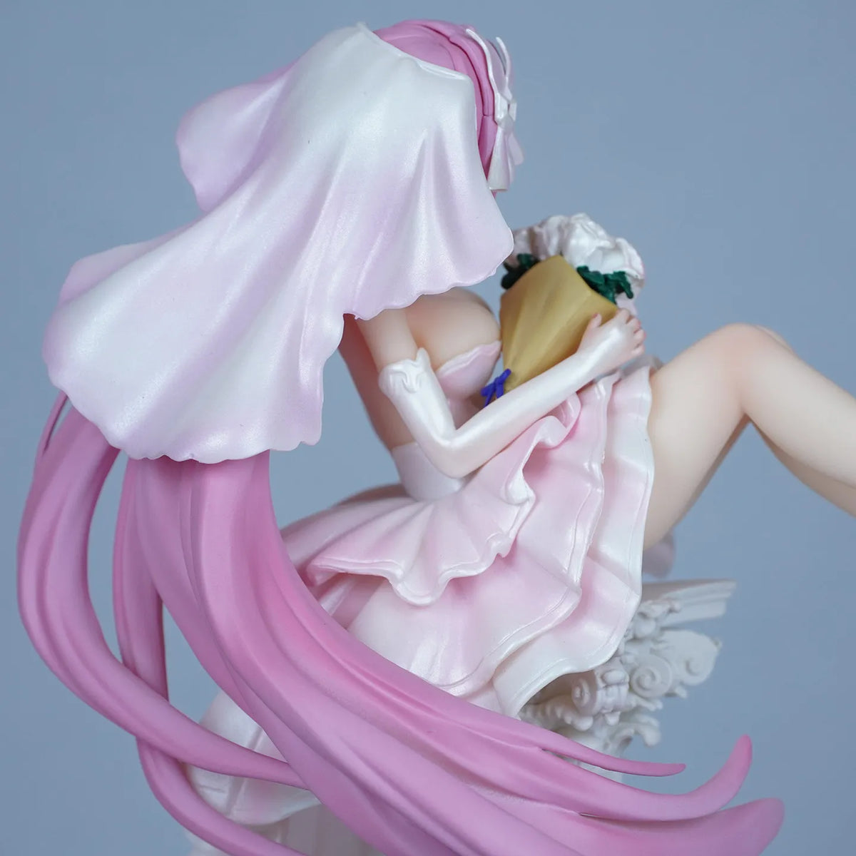 New 30cm Elysia Wedding Dress Anime Figure Pvc Model Collectible Desktop Ornamen Static model statue Surprise Gift