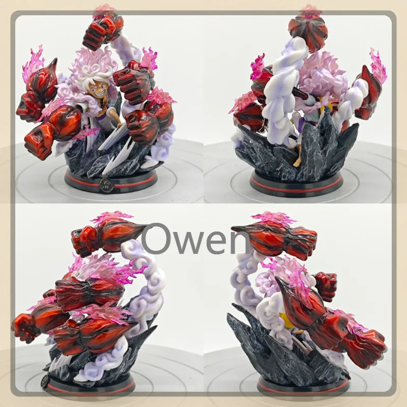 Luffy Gear 5 Nika & Rayleigh Sitting & Kuma Hand Sign Pose One Piece  Action Figures PVC Statue Anime Collectible Model Toy Gift
