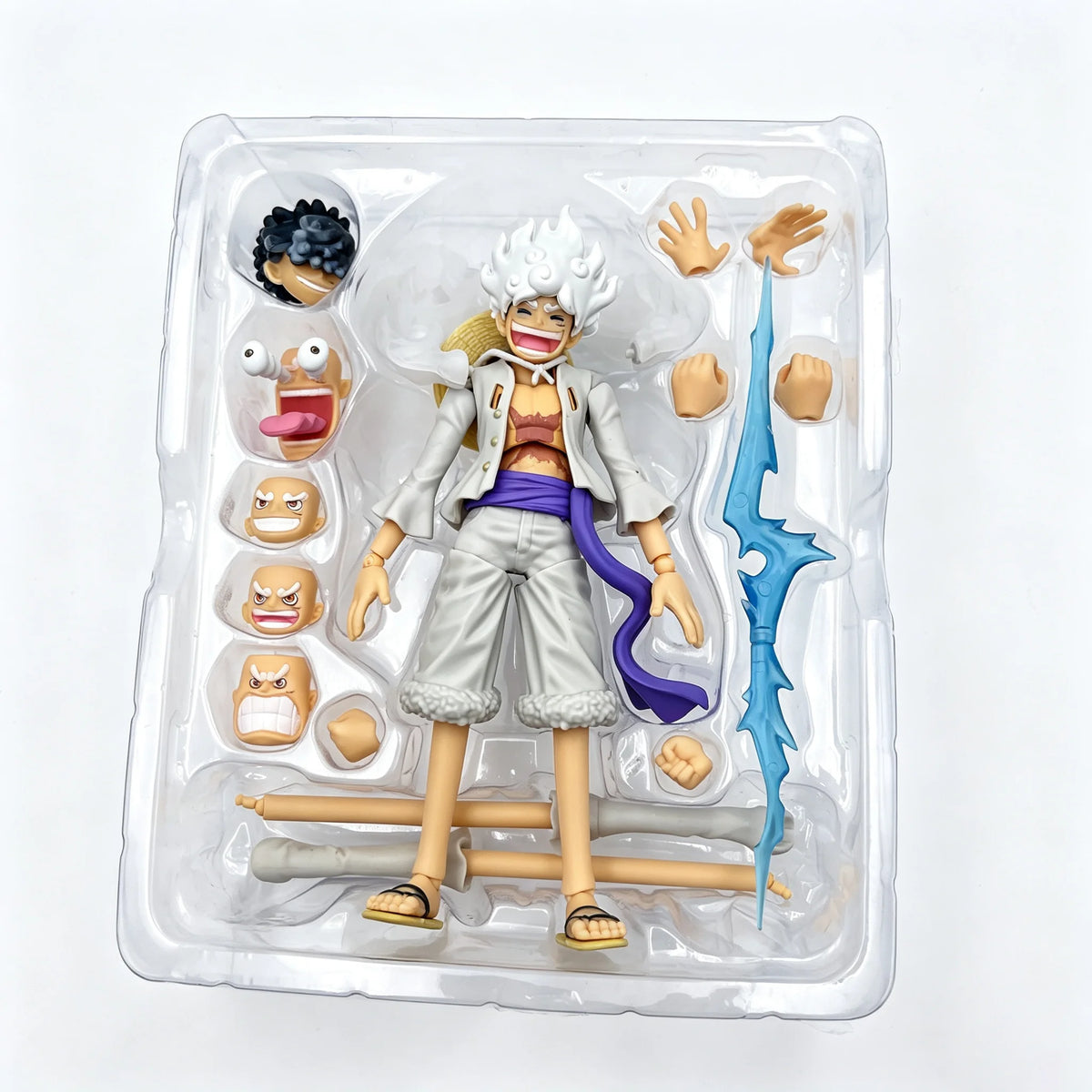 Bandai SHFiguarts NiKa Monkey D. Luffy Action Figure Model Collectible Gift for Boys Birthday Ornament