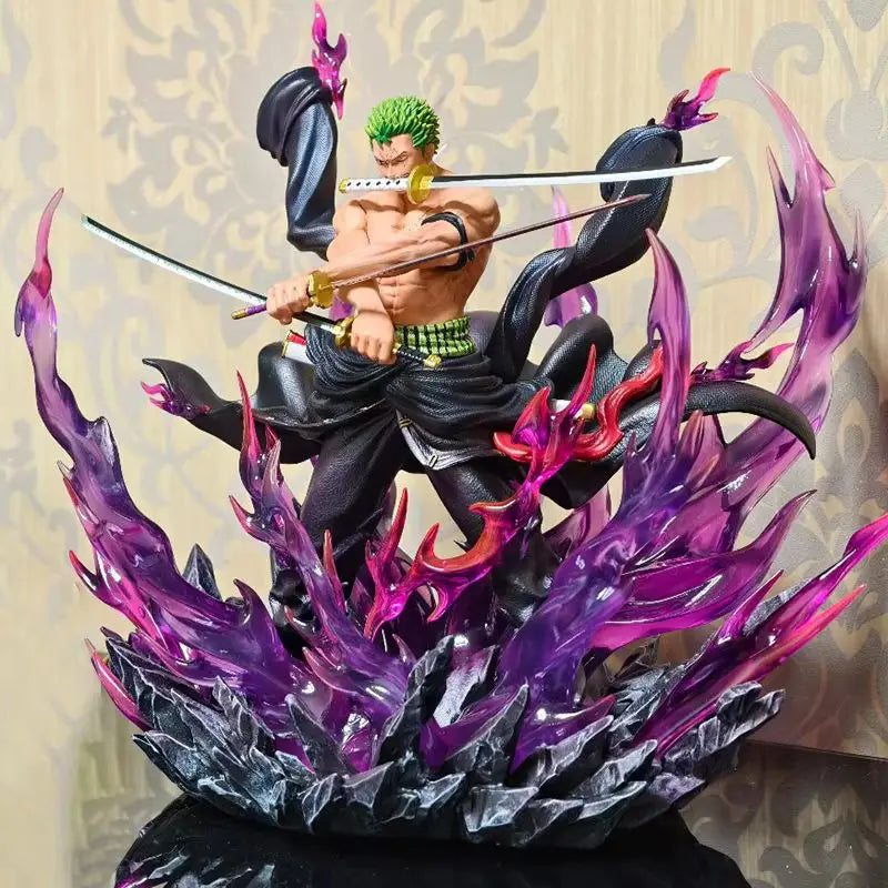 Hot Sale Jt Statue One Piece Full Range Th Enraged Zoro Anime Figure Figure Pvc Statue Collection Model Room Decoration Gifts