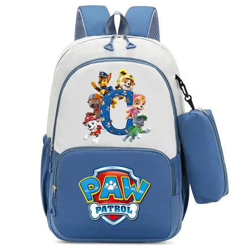 2 Pcs PAW Patrols Bookbag Anime Print Backpack Student Large Capacity Schoolbag Chase Skye Portable Knapsacks New Semester Gifts