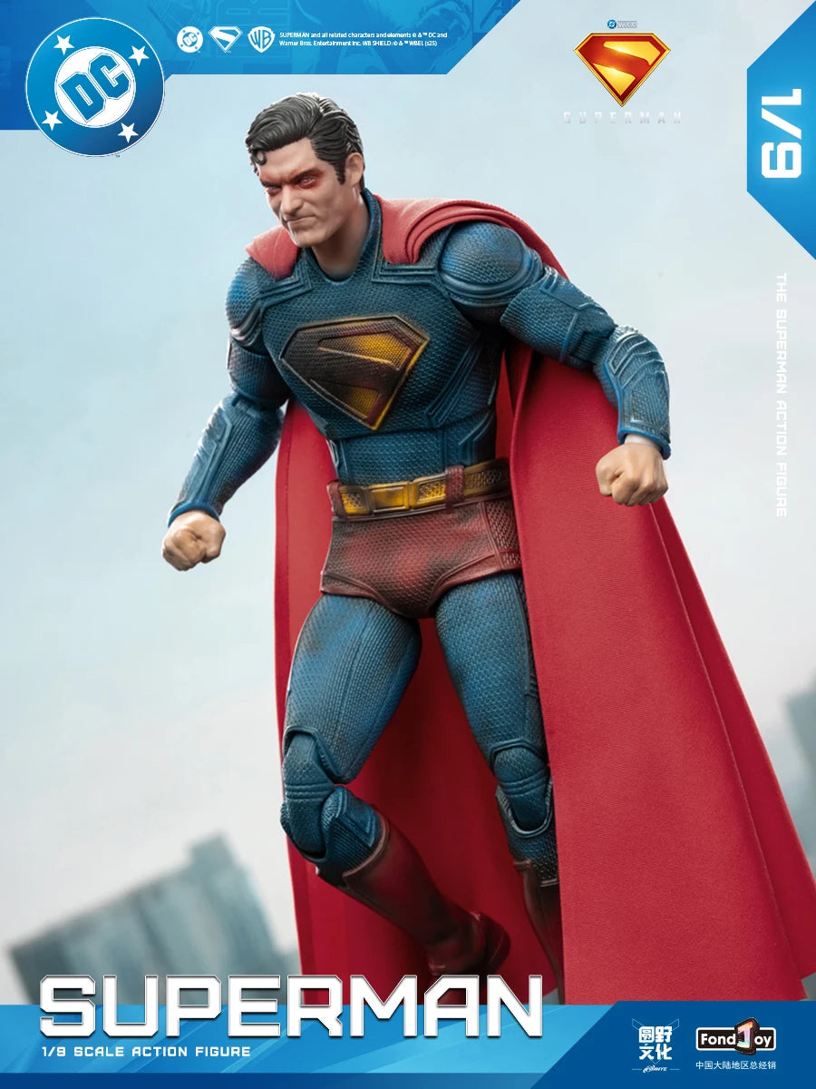 Original Fondjoy David Corenswet Superman Action Figure 1/9 New SupermanFigure PVC Joint Movable Collection Model Toys Gift
