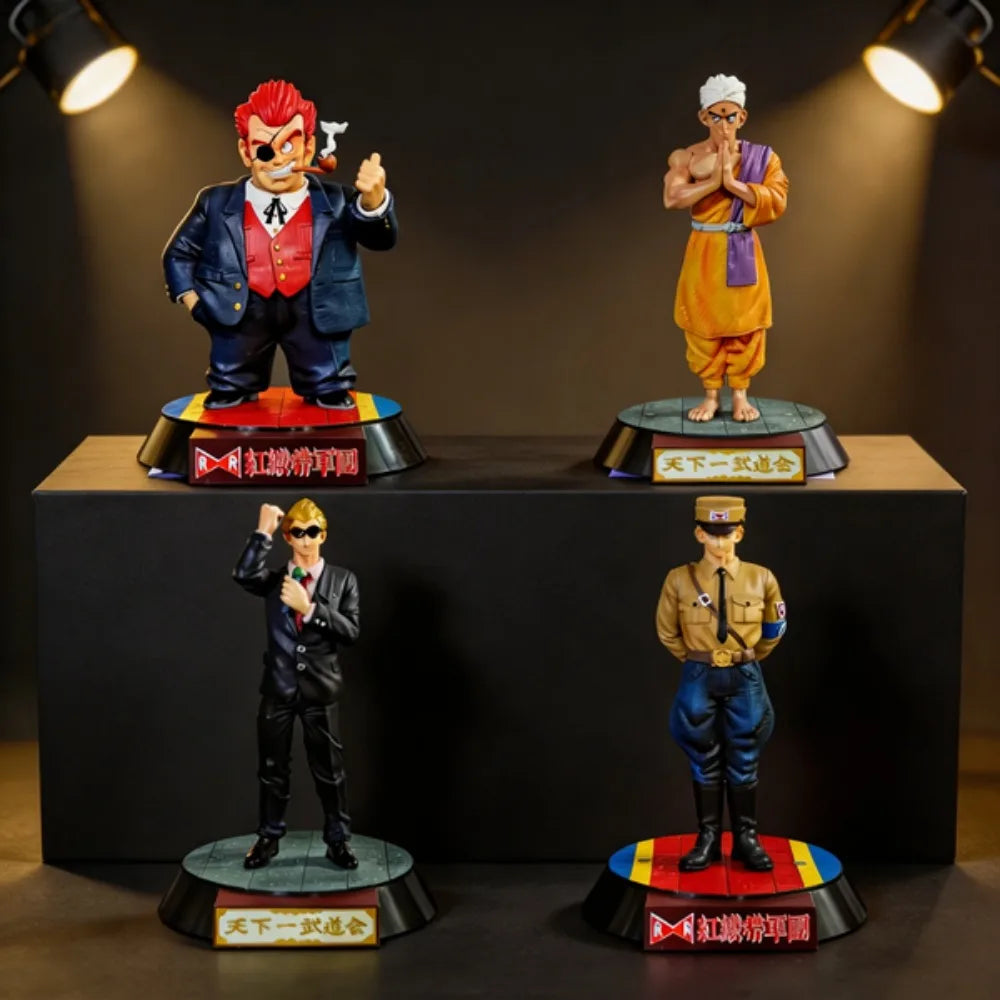 21cm Anime figure Dragon Ball GK Martial Arts Tournament Red Ribbon Army General Blue host PVC figures Collection Toy Model Gift