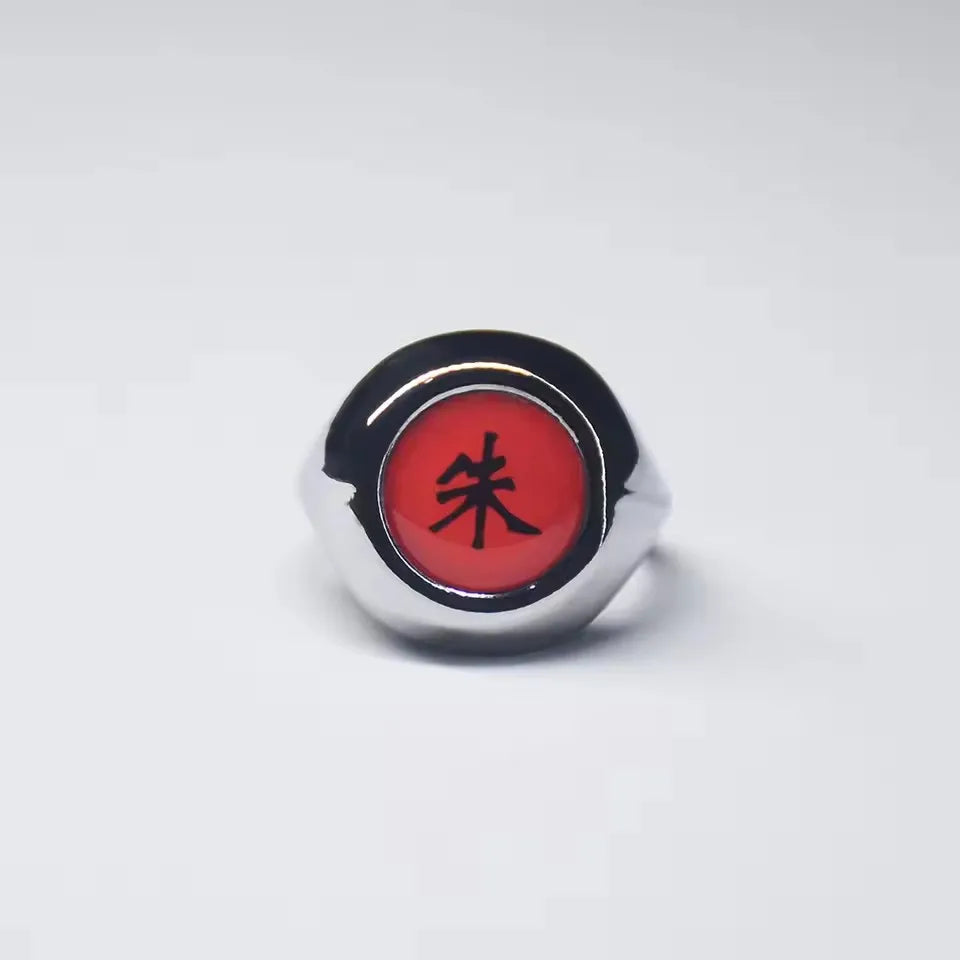 Hot Anime Ring Cosplay Akatsuki Itachi Pain Metal Finger Adult Ninja Props Accessories Cool  Jewelry Gift Adjustable Size