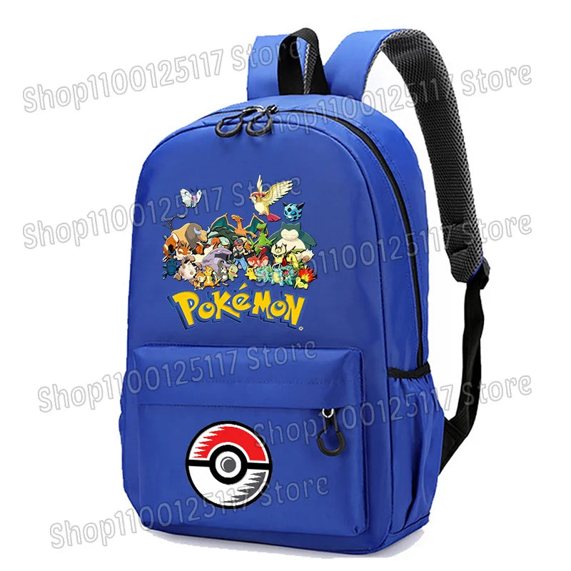 Anime Figure Backpack Printed Schoolbag Student Supplies Large Capacity Bookbag Cute Portable Colorful Knapsack Men Women Gift