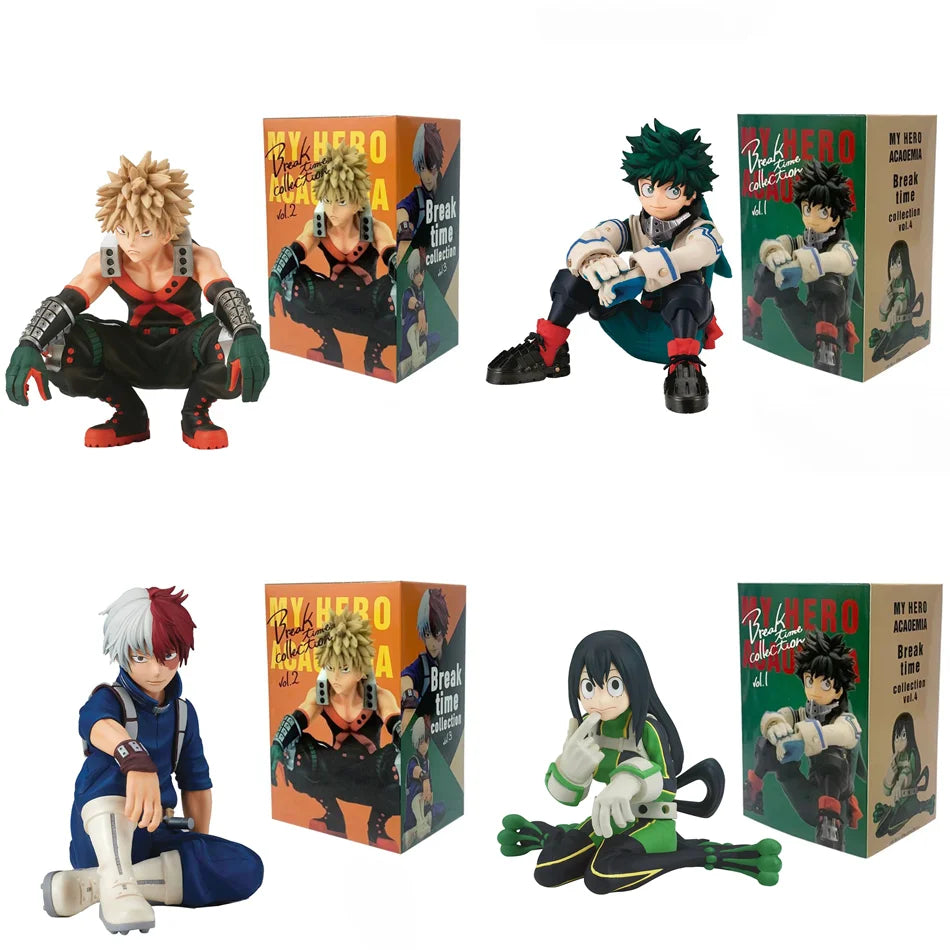 Hot My Hero Academia Bakugou Katsuki Midoriya Izuku Todoroki Shouto Toga Himiko Anime Figure PVC Collectible Model Toys Kid Gift