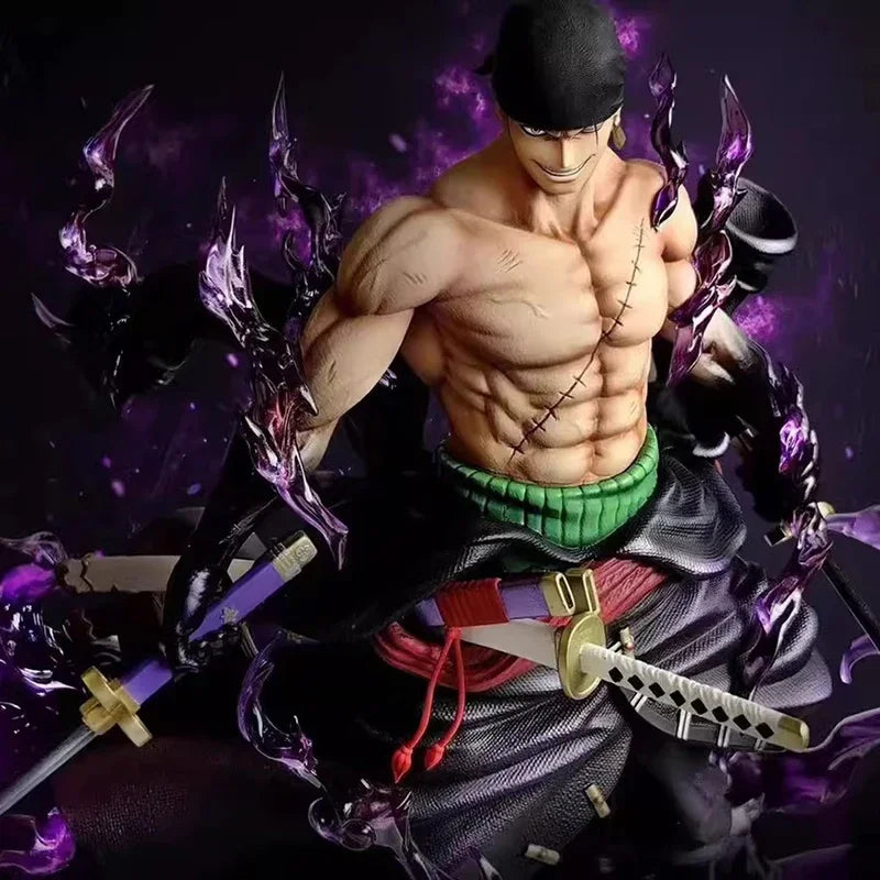 New One Piece Zoro Figures Sky Painting Roronoa Zoro Action Figures Anime PVC Collection Model Toys Desktop Decoration Gifts