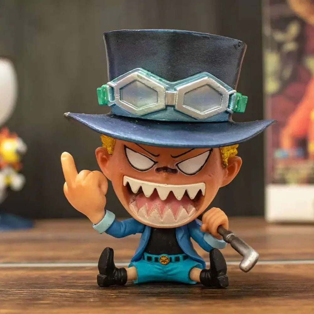 7-10cm Anime ONE PIECE Figure Franky/Brook/Jinbe/Chopper/SanjiRobin/Usopp/Nami/Zoro Action Figures Pvc Collection Model Toy Gift