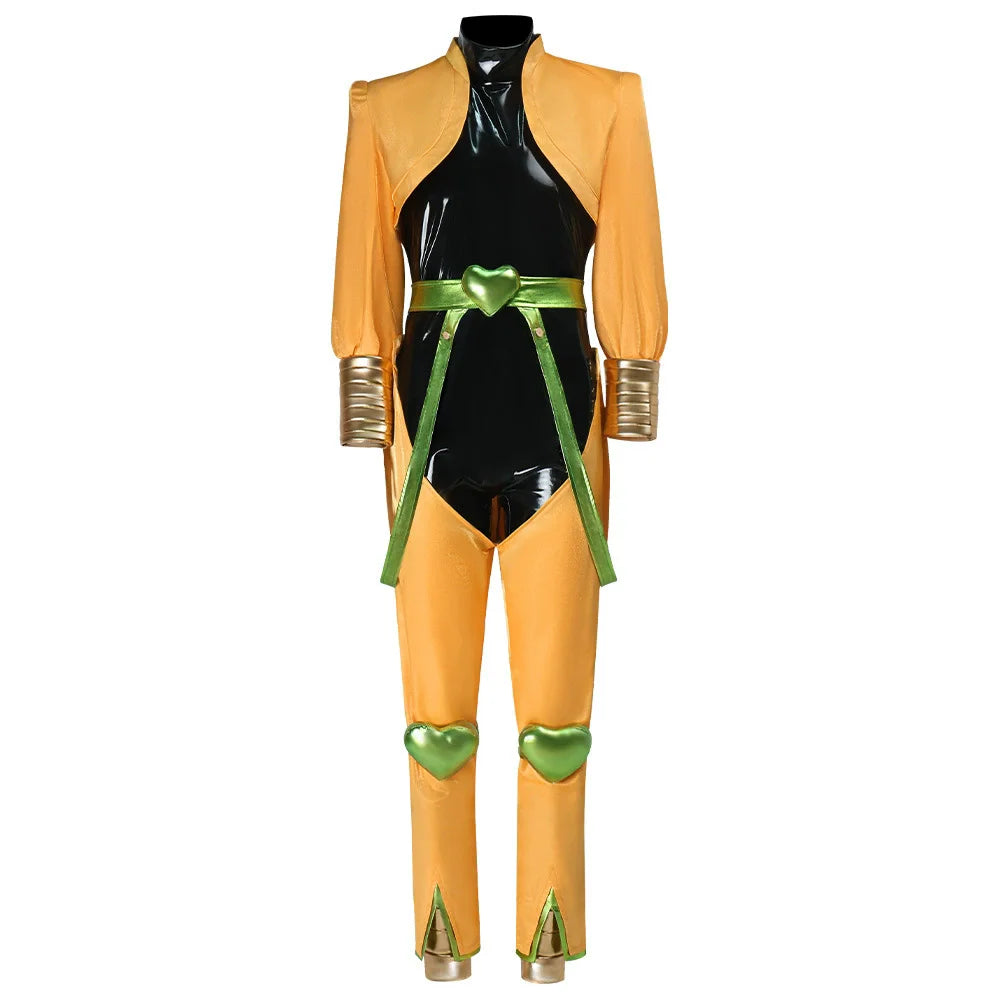 Anime Dio Brando Cosplay Costumes Yellow Uniform Outfit Halloween Carnival Party Prop For Women Men Cosplay Accessories