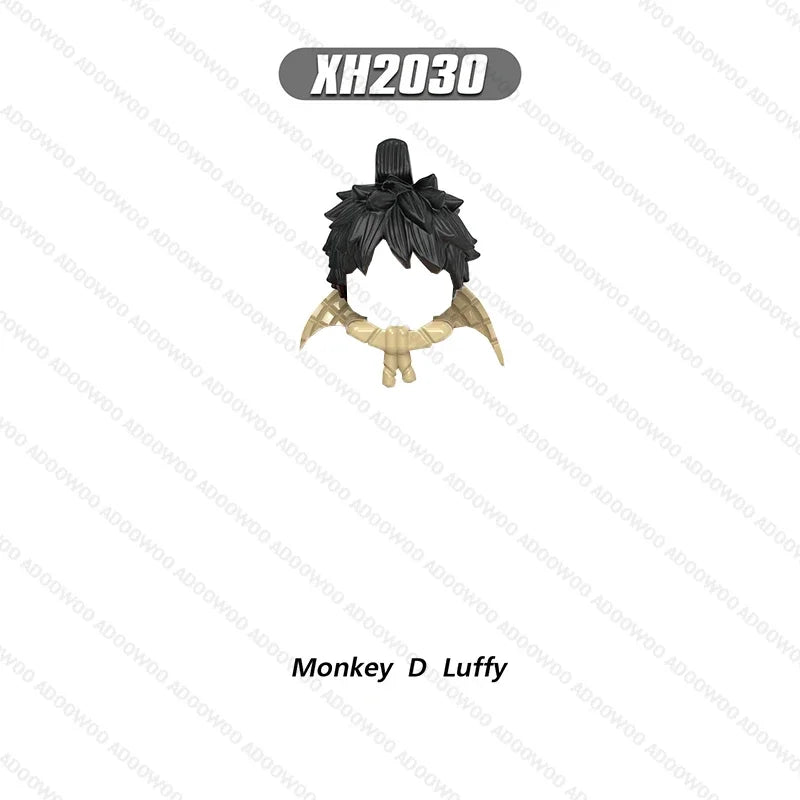 XH2030-XH2077 Japanese Anime Series Cartoon Building Block Figure Luffy Zoro Joba Mini Action Combination Desktop Accessory Toy