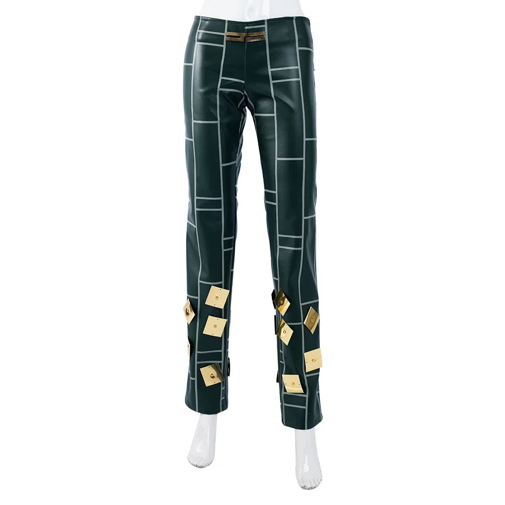 Jolyne Cujoh Cosplay Perruque Manteau pour Femme, Anime Ives Arre Adventure Stone Ocean, Déguisement Imbibé d'Halloween