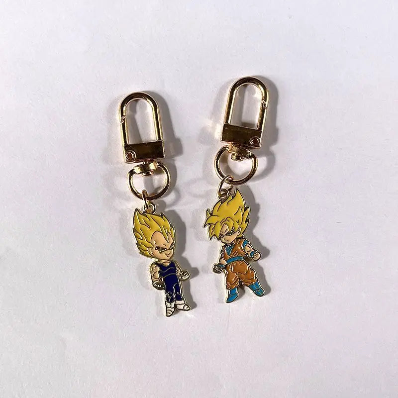 Dragon Ball cartoon cute anime character pendant keychain Dragon Ball charm backpack zipper pull anti-lost small gift for boys