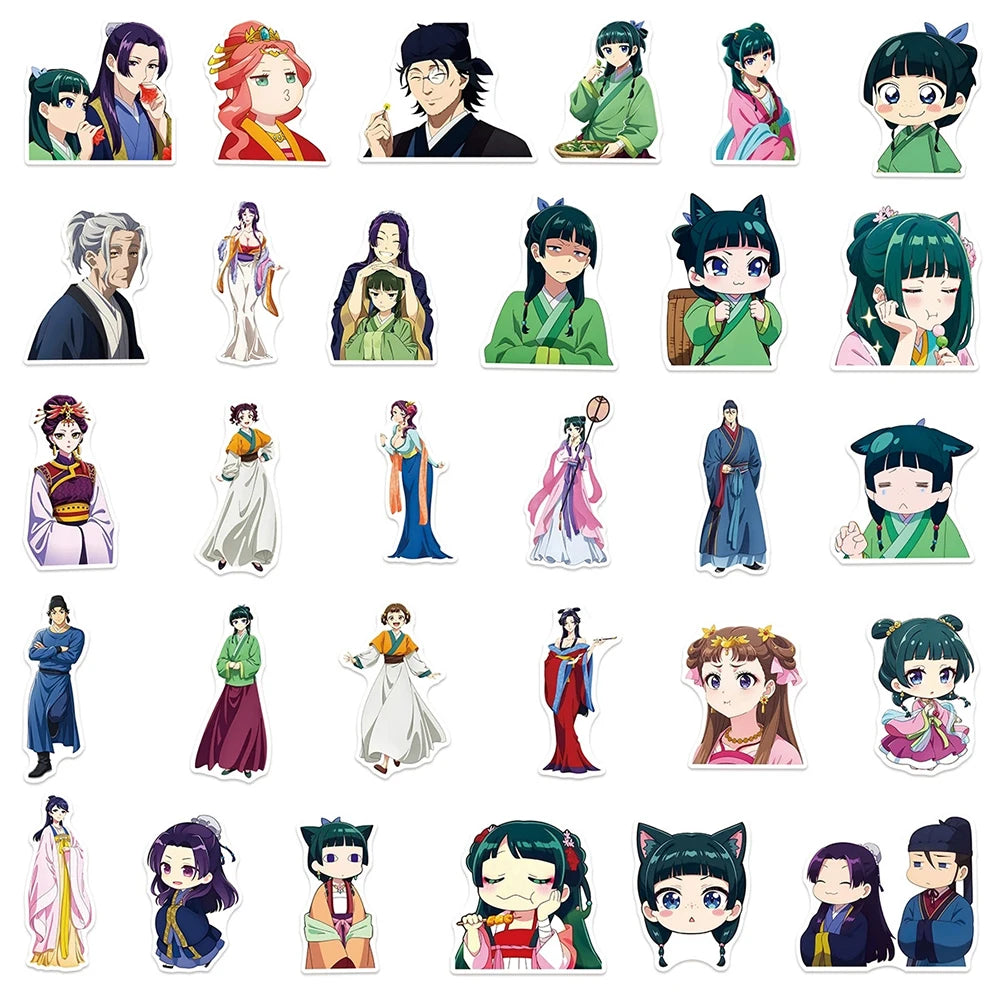 10/30/55pcs New Anime The Apothecary Diaries Stickers Cute Maomao Cartoon Decals DIY Water Bottle Phone Laptop Kawaii Sticker