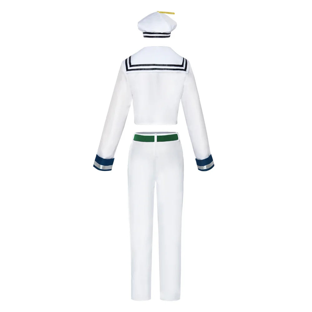 Higashikata Josuke Jo Cosplay Jo's Costume Women Man Suit Adventure Halloween Carnival Outfits Role Play Sailor Suit Hat 4PCS