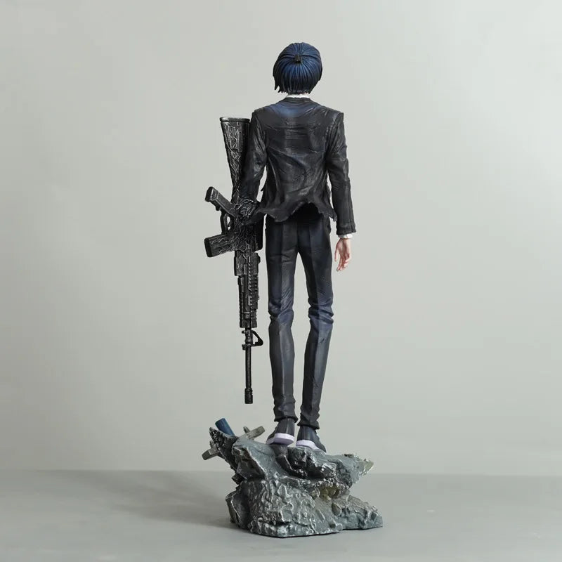 30cm Anime Gun Devil Aki Hayakawa Action Figures Pvc Standard Version Model Desktop Ornament Toys Periphery Collectble Gifts