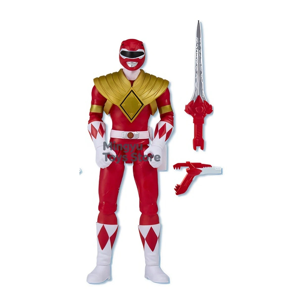 Power Rangers Black Green Red Ranger Figure Set Movable Joint Figurine With Accessories Desktop Display Collectible Toy For