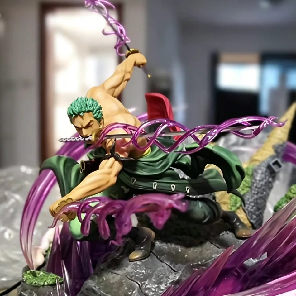 21cm One Piece Luffy Figure Roronoa Zoro Three-Blade Sa-Maximum Manga Anime Statue PVC Action Collection Model Toys Gifts