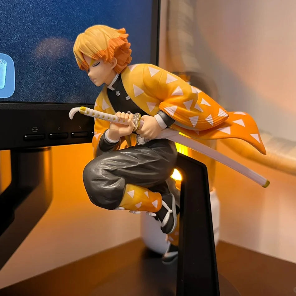 Demon Slayer Action Figure Kimetsu No Yaiba Kamado Tanjirou Agatsuma Zenitsu Action Figure Anime Model Statue Toys Gifts