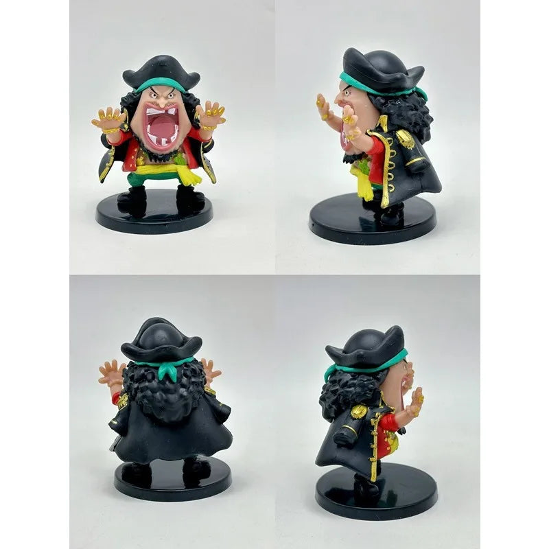 One Piece 8 mini stamps cartoon characters PVC collection seal ornaments gifts