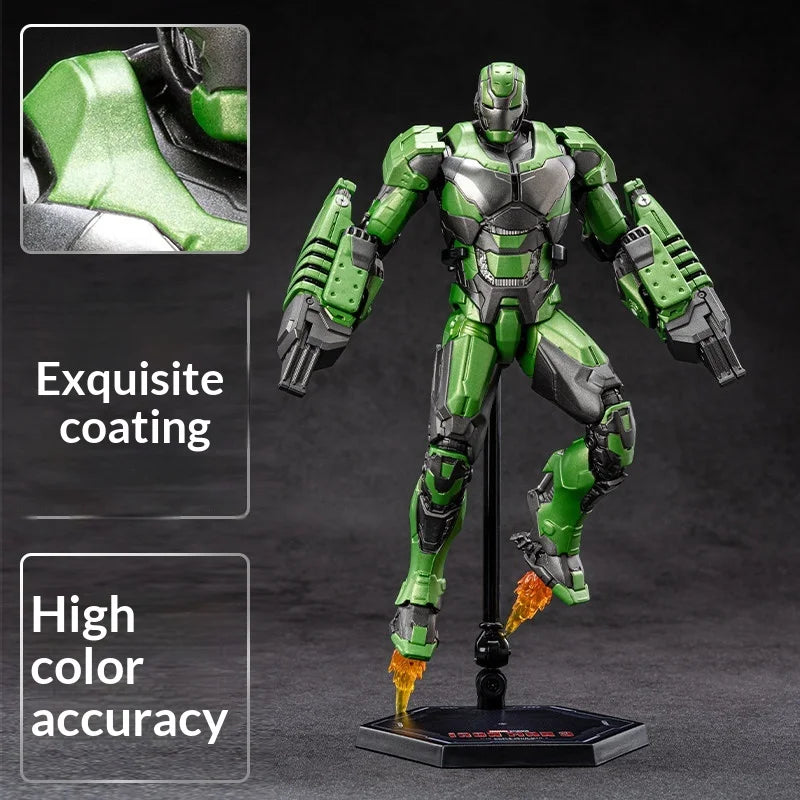 ZDTDS   Iron Man MK26 Gamma Action Figure Joint Movable Collectible Model Desktop Display Gift For Adult Fans