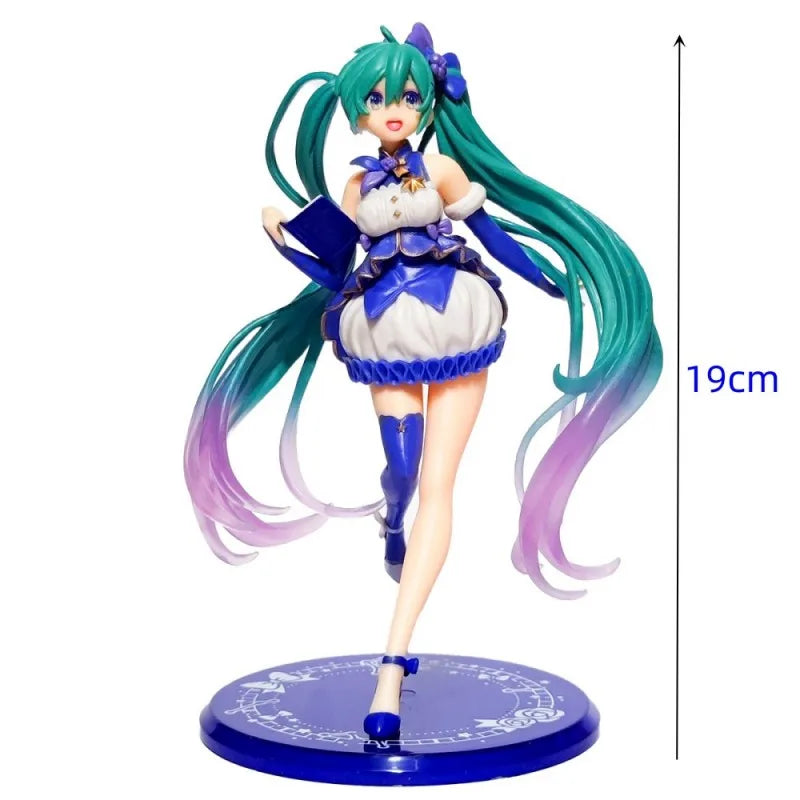 New Anime Hatsune Miku Action Figure Kawaii Collection Model Pink Sakura Kawaiii Doll Collectible Toys Cake Decor