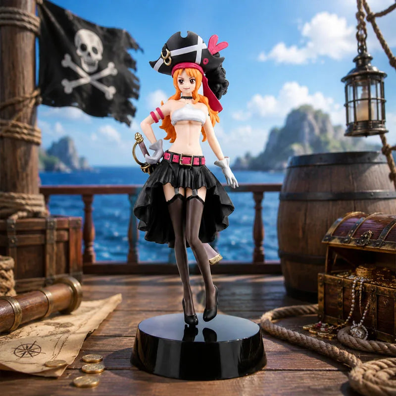 Anime Pirate Figure PVC Statue Collectible Action Figure Model Toy Desktop Decoration Birthday Christmas Gift For Anime Fans