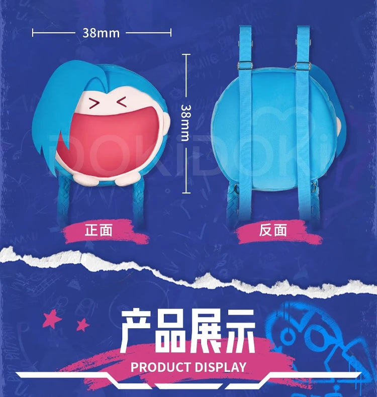 【Official】Jinx Cosplay Bag Anime Arcane Cosplay WakuWaku LOL  Jinx Cosplay Itabag Christmas LOL Jinx Merch