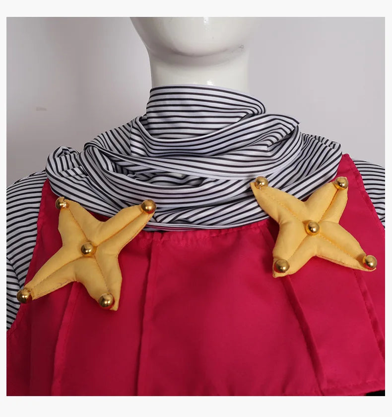Hot Pants Cosplay Costumes Uniform Ainme JOJO Rose Red Dress Role Play Halloween Carnival Party Dressing For Women Clothing