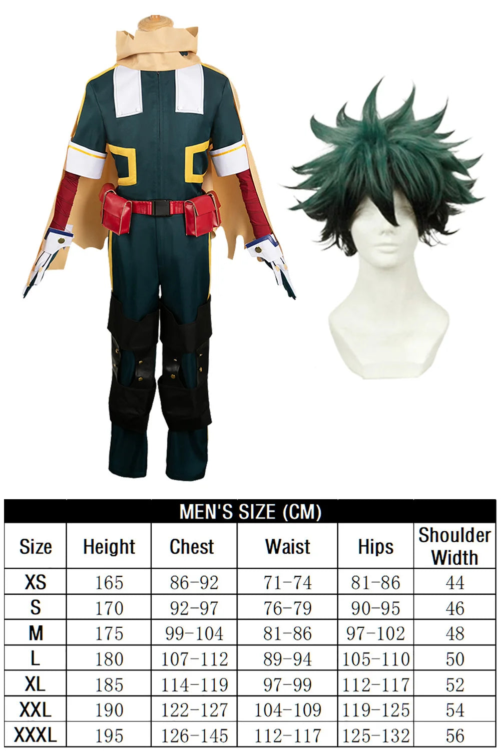 Midoriya Izuku Cosplay Fantasy Flight Clothing Anime Hero Of Academia Costume Disguise Adult Men Roleplay Fantasia Outfits Male