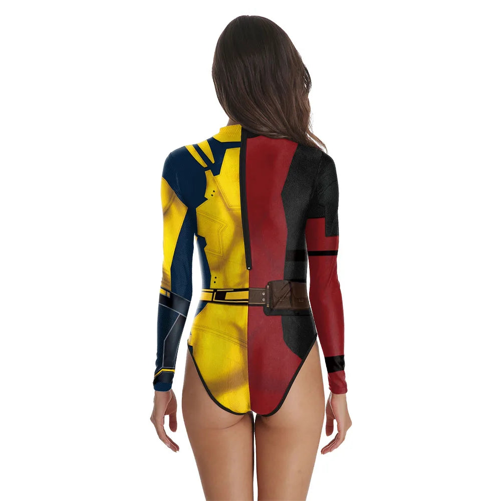 Deadpool & Wolverine Printed Cosplay Suit