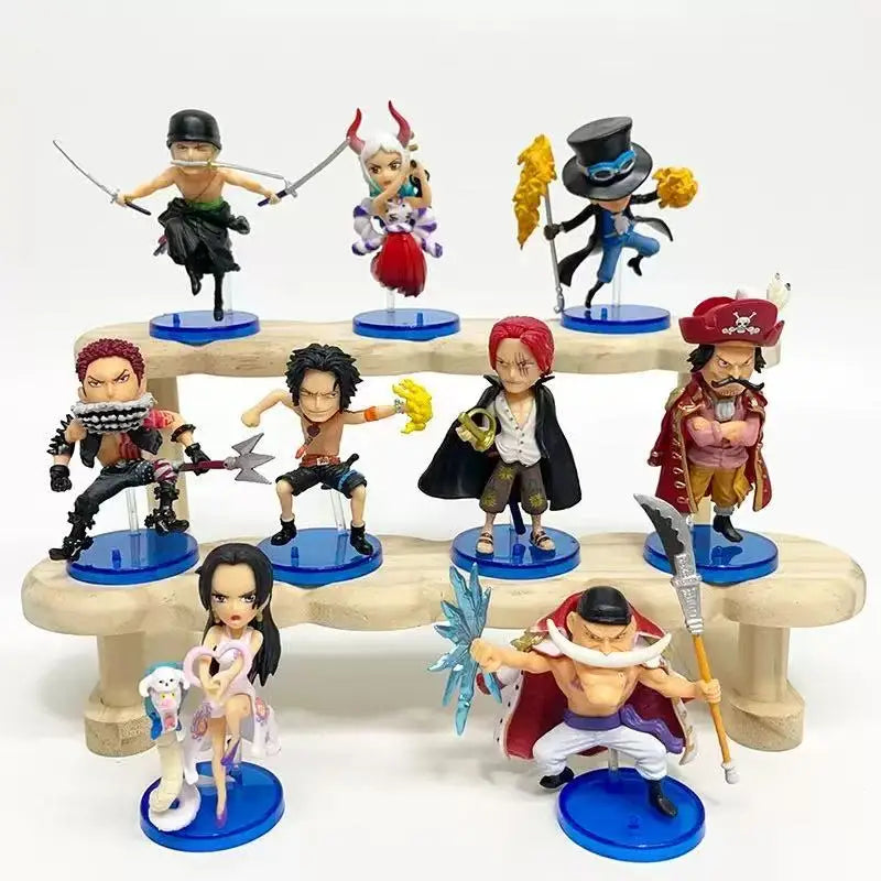 One Piece Anime PVC Figure Blind Box 5-30cm Big Middle Mini Size Luffy Zoro Sanji Character Model Surprise Gift for Collector