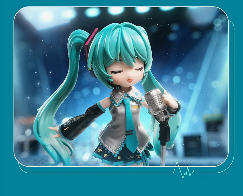Blokees Hatsune Miku Action Figure DIY Joint Mobility Anime Assembly Figurine Toy Cartoon Doll Collection Figures Christmas Gift