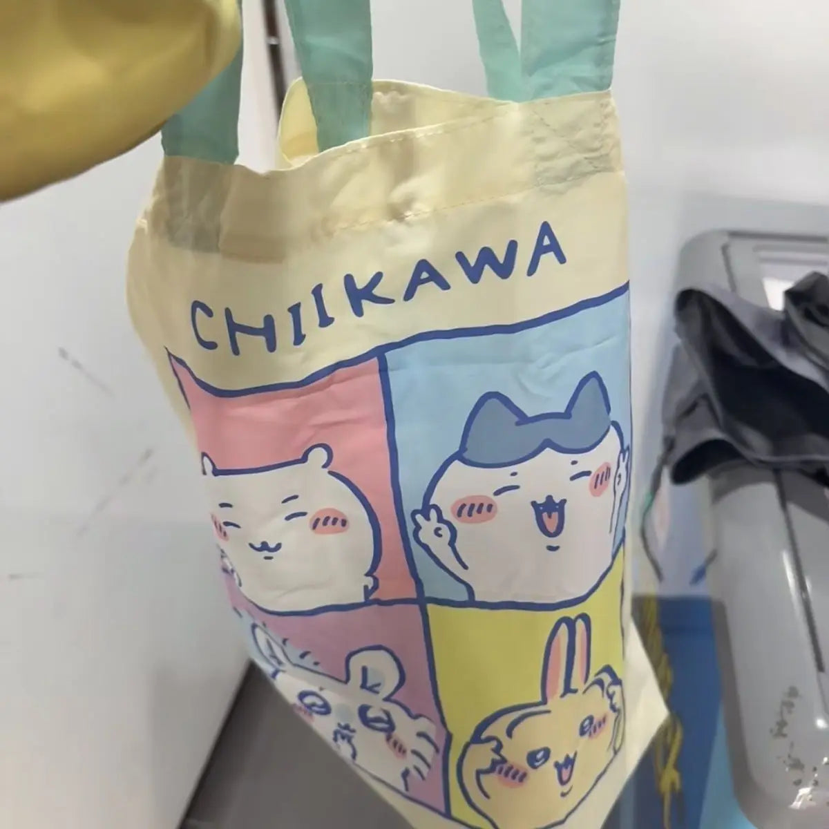 Chiikawa Usagi Ultra Light Foldable Shopping Bag Set Eco Friendly Tote Storage Pouch Kawaii Anime Collaboration Merchandise