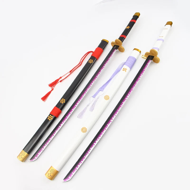 40inch Roronoa Zoro Katana Wooden Shanks Sword Anime Cosplay Prop Ninja Knife Real Size Japanese Katana Samurai Sabre Toys Gift