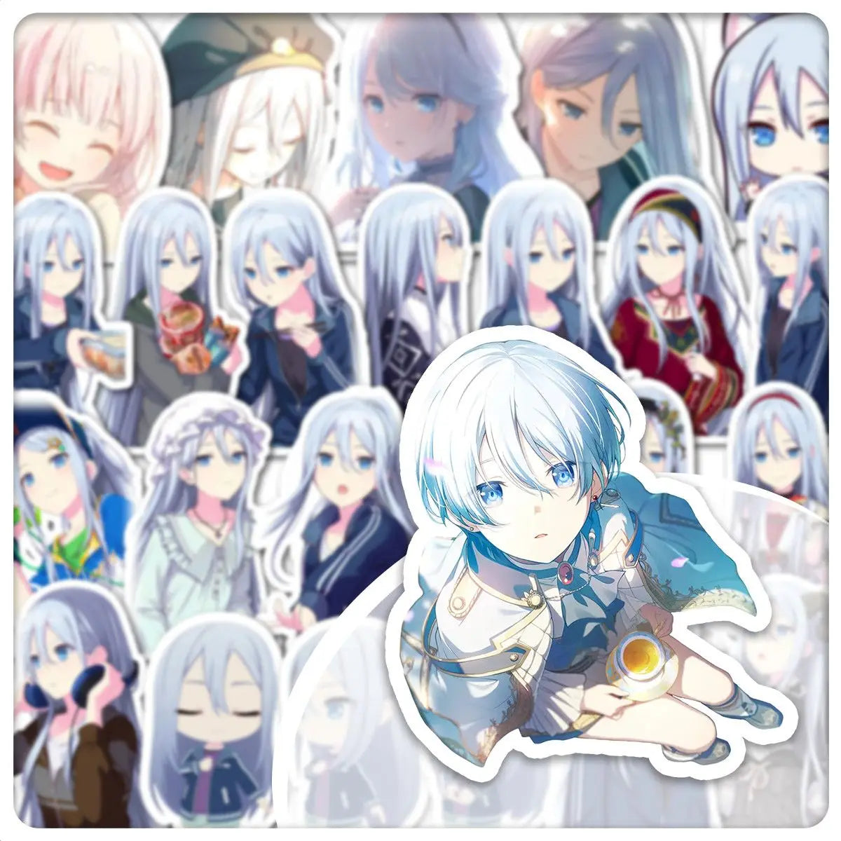 Project SEKAI  Yoisaki Kanade KND Gorgeous HD Half Body Sticker  PJSK Anime Peripheral DIY Laptop Notebook Decor Sticker