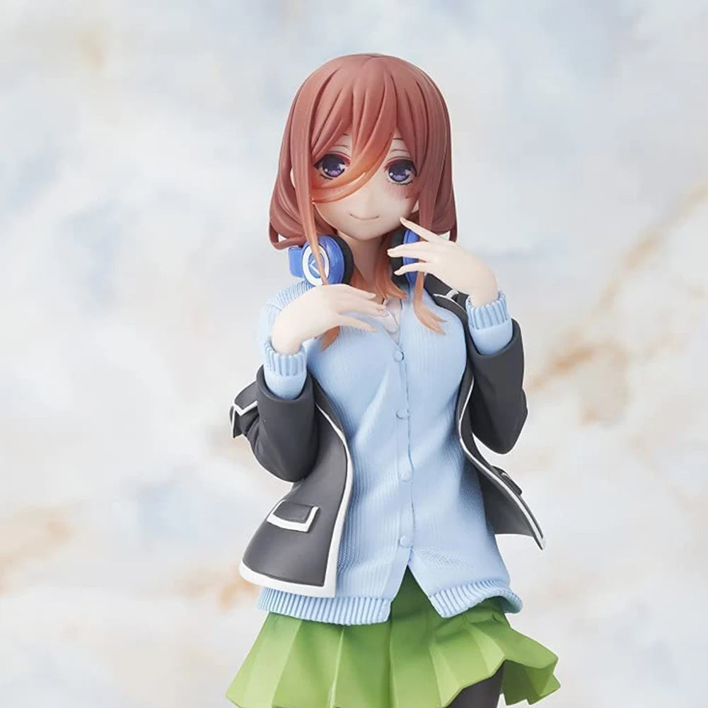 Anime Figure Nakano Nin Nakano Ichika Itsuki Action Figure JK School Uniform Girl Nakano Miku Figurine Collection Anime Gift