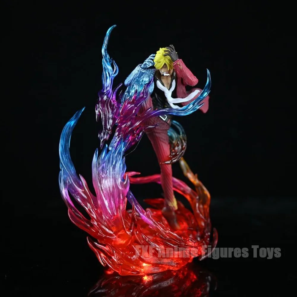 8.86in/22.5cm Anime ONE PIECE Figure Diable Jambe Sanji Action Figures Pvc Desktop Ornamen Collection Model Toys Gifts