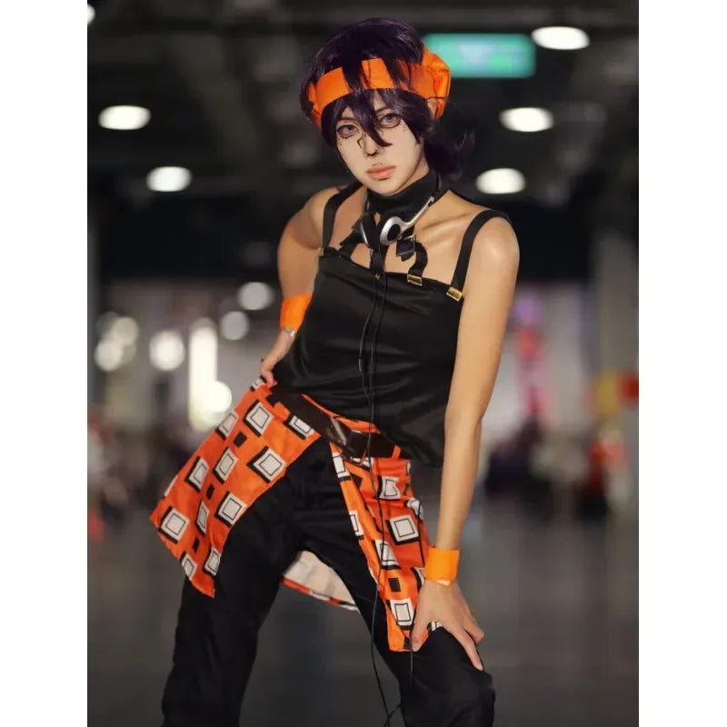 JOJO Narancia Ghirga Cosplay Costume Wig Anime Ghirga Narancia Fancy Outfit Full Set Halloween Carnival Party Women Cos Uniform