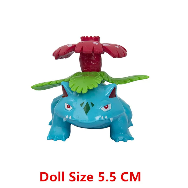 New 4-13Cm Pokemon Cartoons Movie Anime Figure Pikachu Bulbasaur Charmander Cosplay Collection Pet Action Model Toy Gift