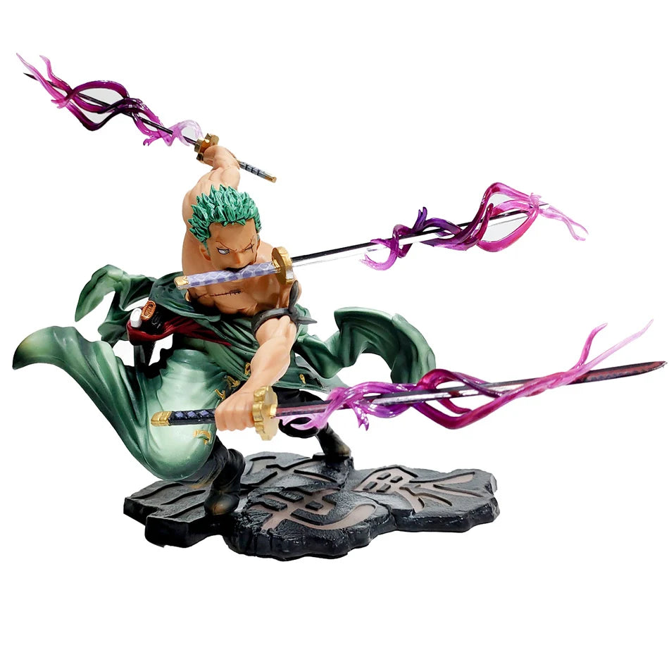 Hot One Piece 21cm Anime Figure Roronoa Zoro Three-blade Sa-maximum Manga Anime Statue Action Figure Collection Model Kid Toy