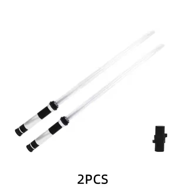 2pcs Led Light Up Saber with Sound 7 Colors Lightsaber Light Sword for Star War Fighters & Warriors Cosplay Luminous Weapon Toy