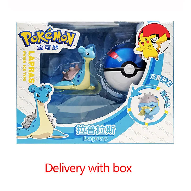Deform Pokemon Pokeball Greninja Lucario Ball Action Figure Toy Set Mew Pikachu Dragonite Snorlax Venusaur Blastoise Elf Monster