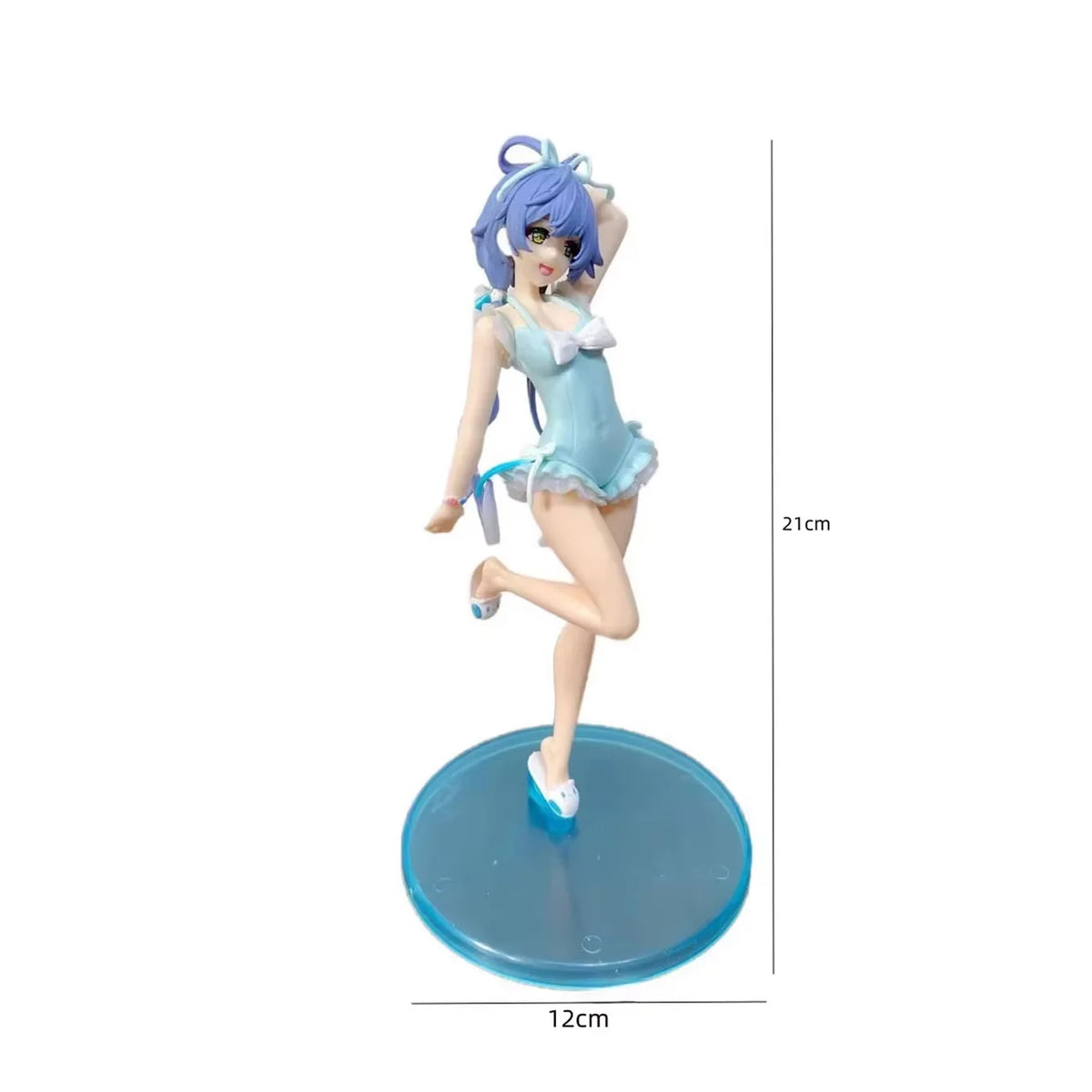 Rem Ram Emilia Anime Character Figure Statue, Detailed Painted Desktop Collectible Ornament for Shelf Display & Gifting