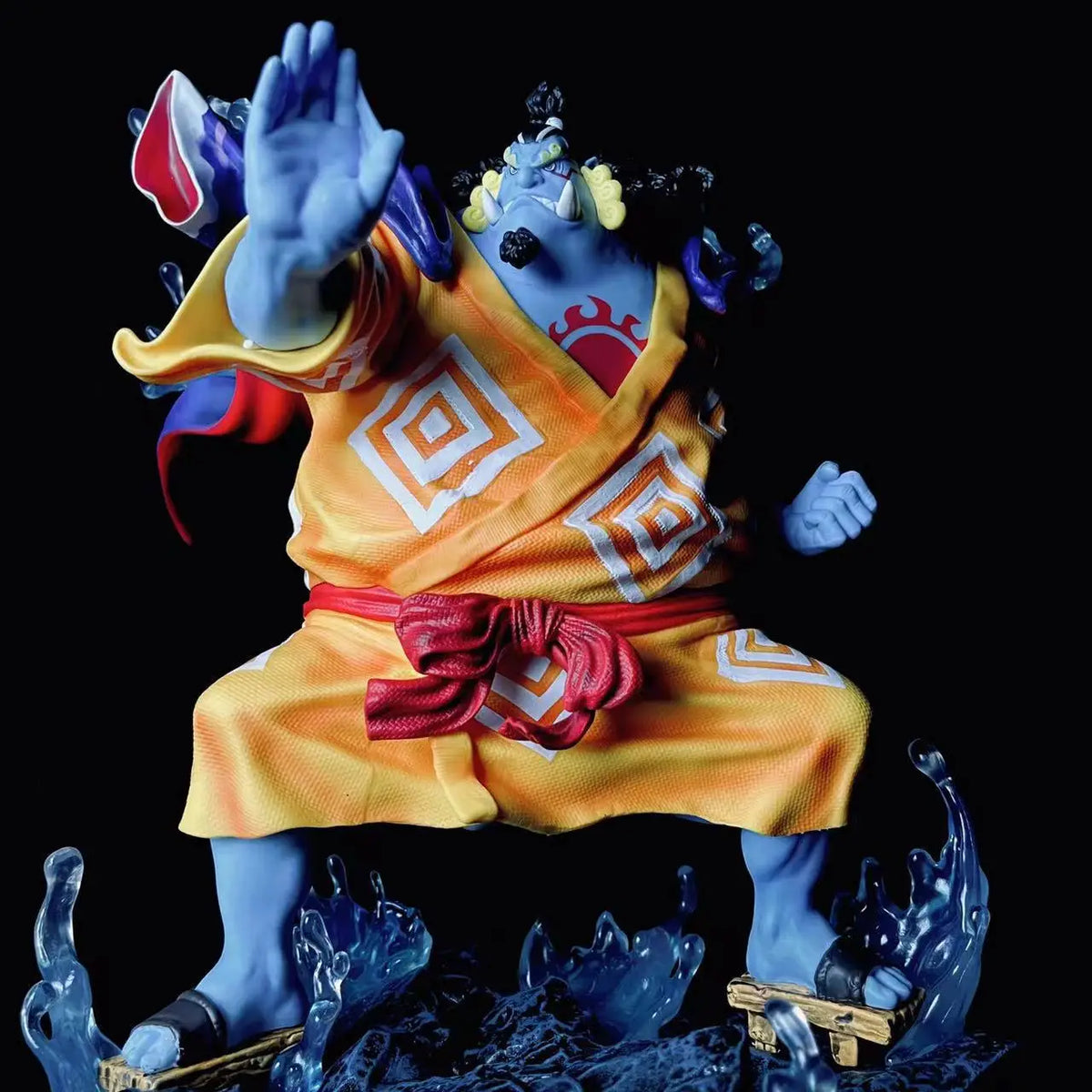 Anime Action Figure Statue Model Collection Desktop Decoration 31cm One Piece Jinbe Attack Posture