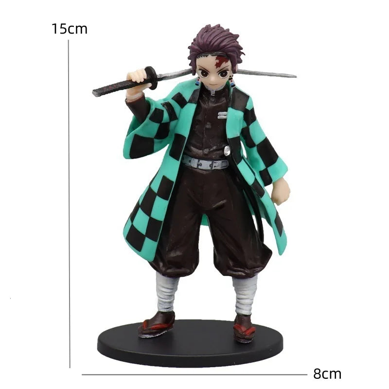 Official Anime Demon Slayer Kimetsu no Yaiba figure Kamado Tanjirou Action Figure Agatsuma Zenitsu Nezuko Warrior PVC Model Toys