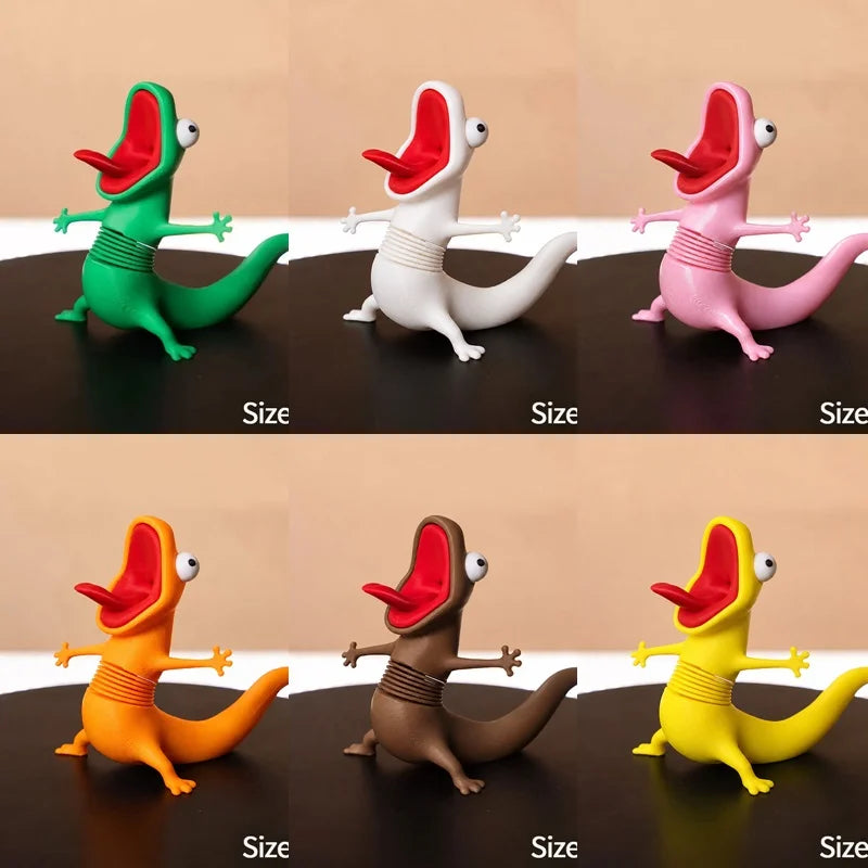 Green Lizard Hoppers Supplies Anime Figure 3D Printed Desktop Ornaments Cartoon 2D Funny Tom Keychain Backpack Pendant Charm 도마뱀
