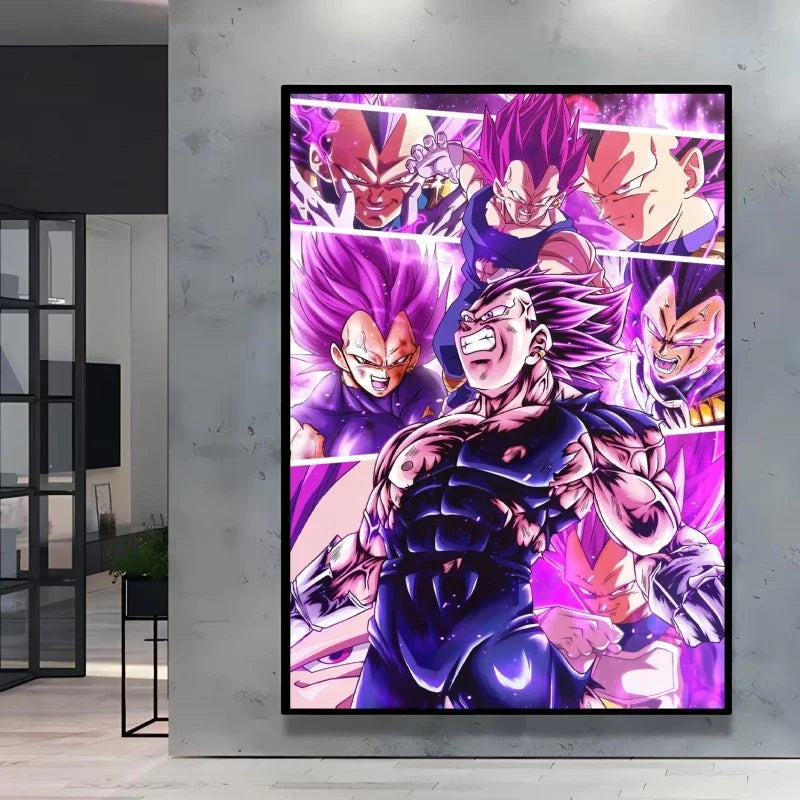 Classic Dragon Ball Goku Posters Canvas Printing Character Action Figures Vegeta Home Decorative Modern Living Room Posters