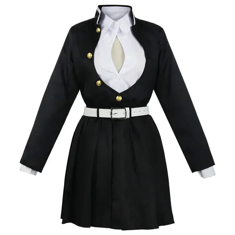 Adult Kids Anime Kimono Kanroji Mitsuri Cosplay Costume Kisatsutai Sexy Women Halloween Clothes